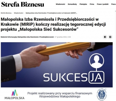 Wywiad na temat sukcesji w strefabiznesu.pl