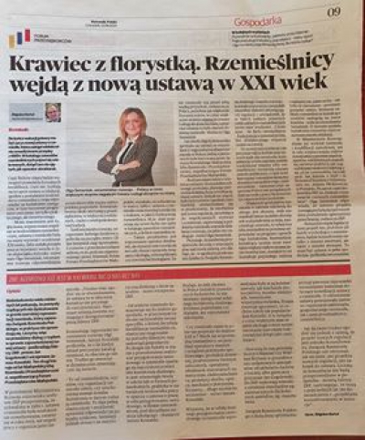 W Dzienniku Polskim o projekcie reformy rzemiosła