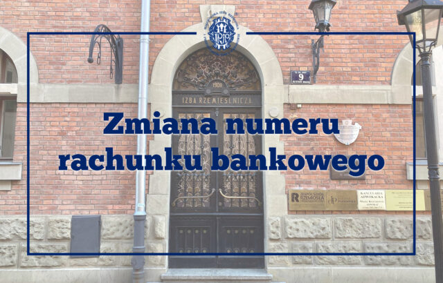 Zmiana numeru rachunku bankowego